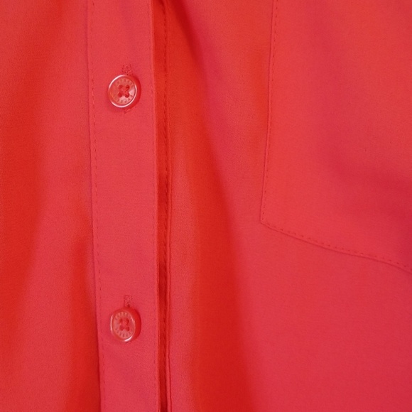 Express Portofino Coral Pink Button Down - Picture 3 of 4